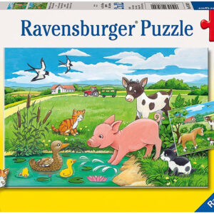 Ravensburger Παζλ 2Χ12 Τεμ. Baby Animals On The Farm 07582