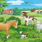 Ravensburger Παζλ 2Χ12 Τεμ. Baby Animals On The Farm 07582