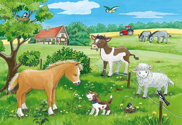 Ravensburger Παζλ 2Χ12 Τεμ. Baby Animals On The Farm 07582