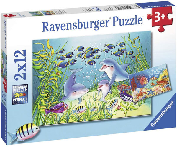 Ravensburger Παζλ 2X12 Τεμ. Στον Βυθό 7625