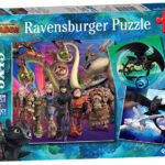 Ravensburger Παζλ 3Χ49τεμ How to Train Your Dragon 08064