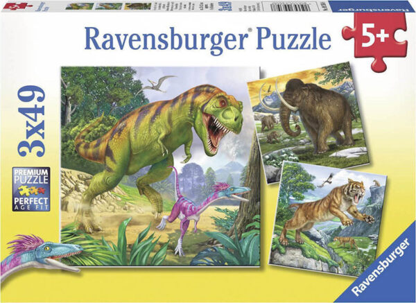 Ravensburger Παζλ 3Χ49τεμ Δεινόσαυροι 09358