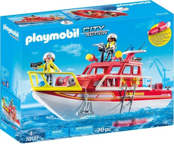 Playmobil Πυροσβεστικό Σκάφος Διάσωσης 70147