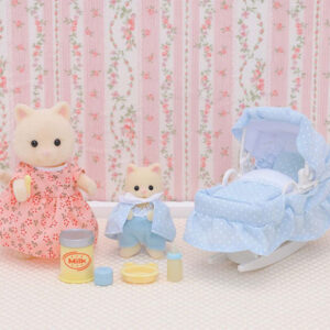 Σετ Μαμά Chantily Family & Νεογέννητο Σε Καλάθι Sylvanian Families (4333)