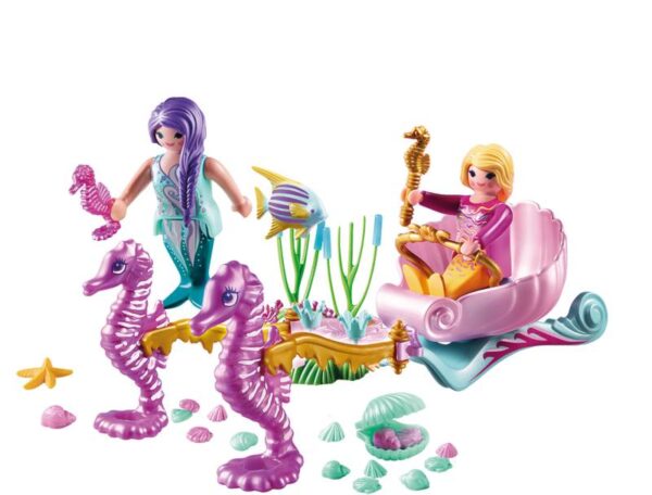 Playmobil StarterPack Άμαξα με Ιππόκαμπους και Γοργόνες 70033
