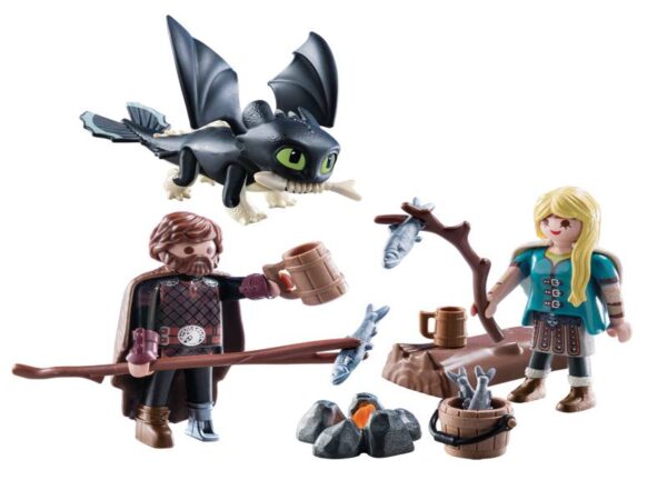Playmobil Ο Ψάρης και η Άστριντ με ένα Δρακούλη