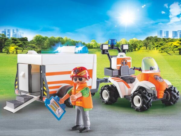 Playmobil City Life Διασώστης Με Γουρούνα Και Τρέιλερ 70053