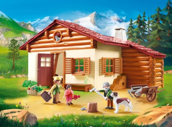 Playmobil Η Χάιντι με τον παππού της στην καλύβα τους 70253
