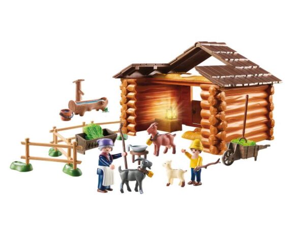 Playmobil Ο Πέτερ και η γιαγιά στη στάνη με τις κατσικούλες του 70255