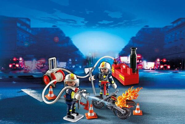 Playmobil Πυροσβέστες Με Αντλία Νερού 5365