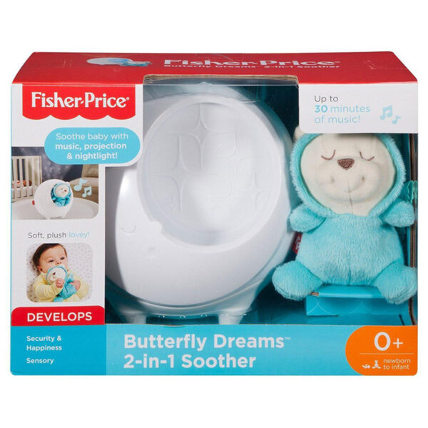 Fisher-Price Butterfly Dreams 2-Σε-1 Προβολέας Με Αρκουδάκι DYW48