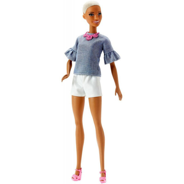 Mattel Barbie Fashionistas Chic In Chambray Αυθεντική Κούκλα FBR37 / FNJ40