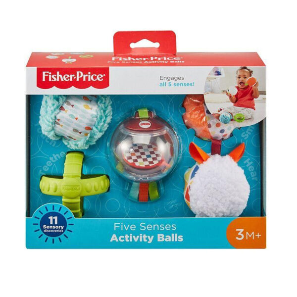Fisher-Price Μαλακές Μπάλες Δραστηριοτήτων - Five Senses Activity Balls FXC32