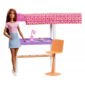 Mattel Barbie Δωμάτιο Με Κούκλα, Κρεβάτι Και Γραφείο - Loft Bed DVX51 / FXG52