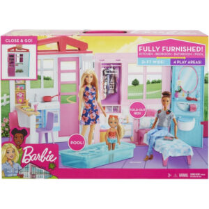 Mattel Barbie Νέο Σπιτάκι - Βαλιτσάκι FXG54