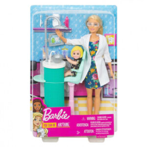 Mattel Barbie Οδοντίατρος Σετ Παιχνιδιού FXP16