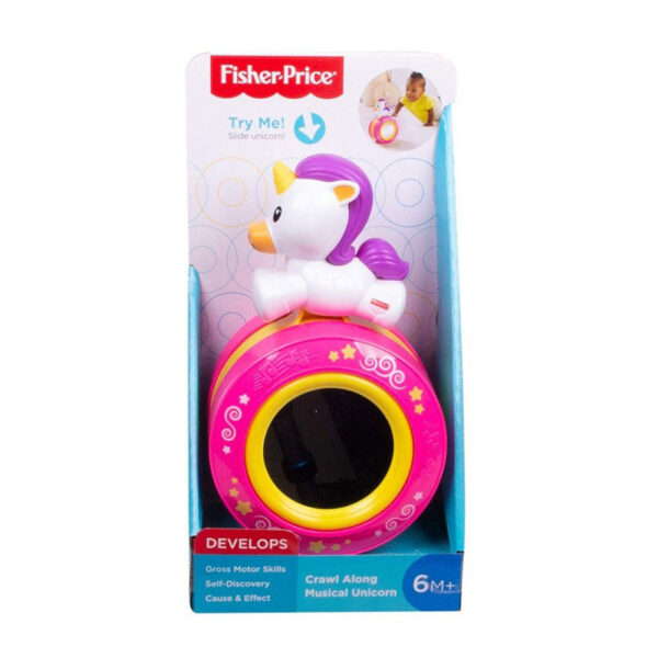 Fisher-Price Crawl Along Μουσικός Μονόκερος Για Μπουσούλημα FYL46