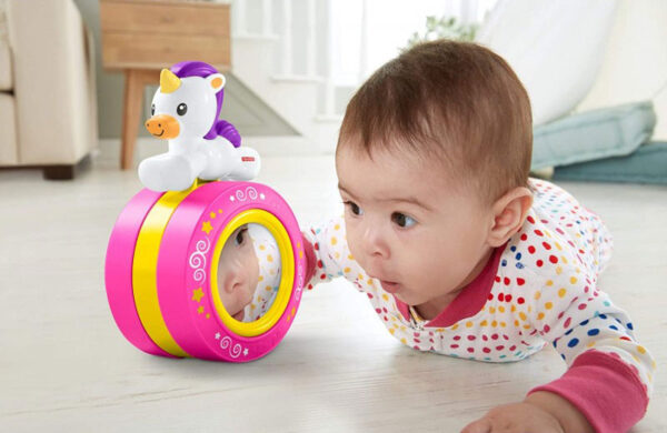 Fisher-Price Crawl Along Μουσικός Μονόκερος Για Μπουσούλημα FYL46