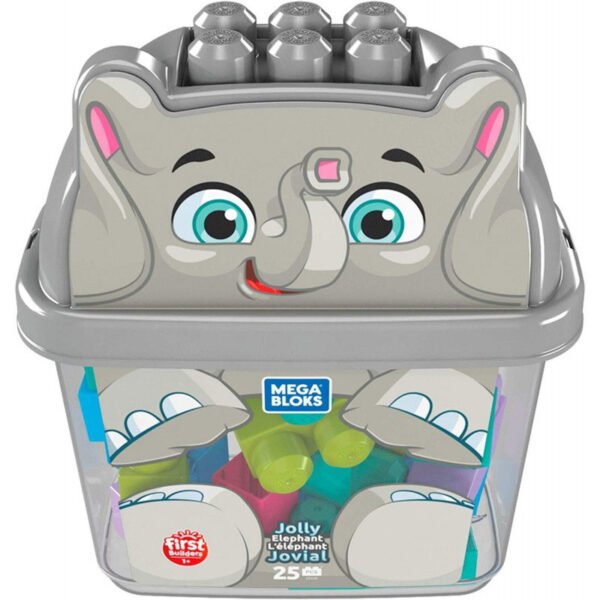 MEGA BLOKS Jolly Elephant Τουβλάκια Σε Κουτί 25 Τμχ - Ελεφαντάκι GCT46 / GFX30