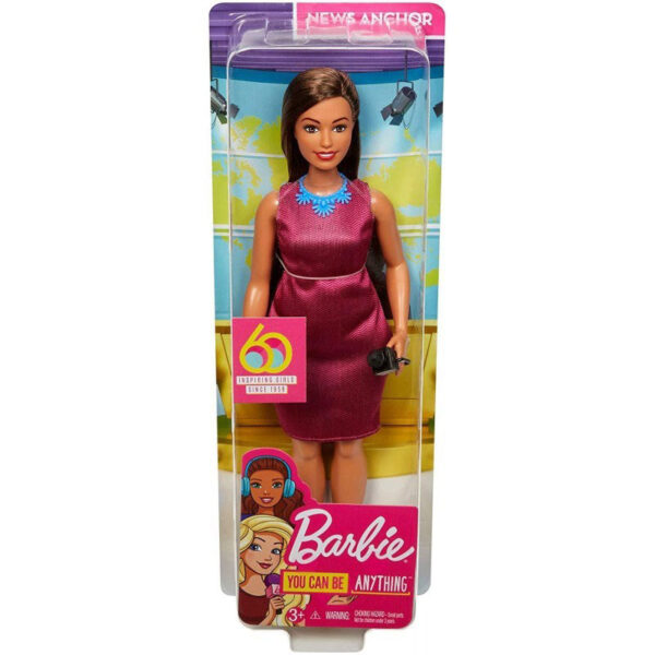 Mattel Barbie Επαγγέλματα 60 Χρόνια Barbie - Δημοσιογράφος GFX27