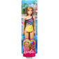 Mattel Barbie Beach Water Play Κούκλα Με Μωβ Και Κίτρινο Μαγιό DWJ99 / GHW41