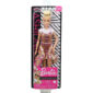 Mattel Barbie Fashionistas Κούκλα Num 142 Με Ξανθά Μαλλιά Ροζ Και Χρυσό Καρό Φόρεμα FBR37 / GHW56