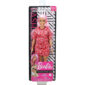 Mattel Barbie Fashionistas Doll Num 151 Μελαχρινή Κούκλα Με Φόρεμα Red Paisley Top FBR37 / GHW65