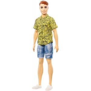 Mattel Barbie Ken Fashionistas Κούκλα Με Κίτρινη Μπλούζα Και Κόκκινα Μαλλιά 139 DWK44 / GHW67