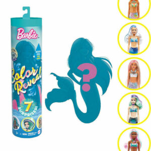 Mattel Barbie Color Reveal Wave 4 Γοργόνα Κούκλα Με 7 Εκπλήξεις GTP43