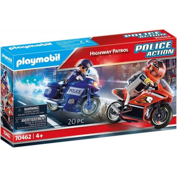 Playmobil Police Action Αστυνομική Καταδίωξη Μηχανών 70462