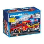 Playmobil Πυροσβεστικό Όχημα Με Τηλεσκοπική Σκάλα, Φάρο Και Σειρήνα 5362