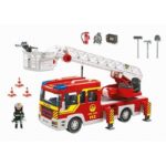 Playmobil Πυροσβεστικό Όχημα Με Τηλεσκοπική Σκάλα, Φάρο Και Σειρήνα 5362