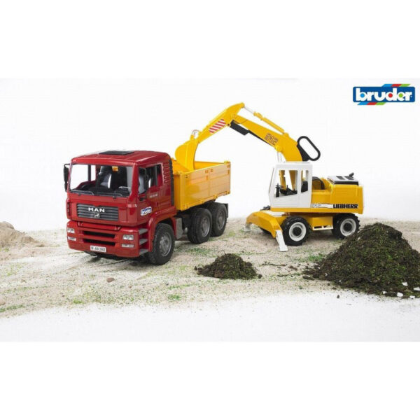 bruder Φορτηγό Χωματουργικό MAN Με Εκσκαφέα Liebherr/4 BR002751