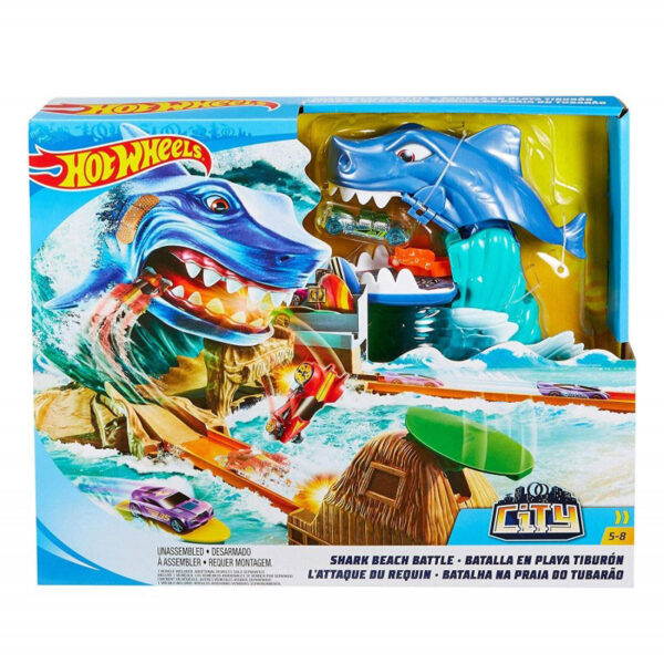Mattel Hot Wheels Σετ Παιχνιδιού Μάχη Με Τον Καρχαρία FNB21