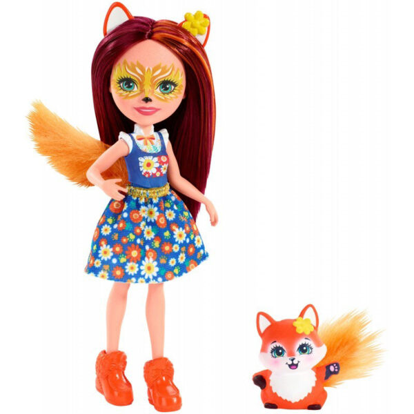 Mattel Enchantimals Κούκλα Και Ζωάκι Felicity Fox And Flick DVH87 / FXM71