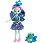 Mattel Enchantimals Κούκλα Και Ζωάκι Patter Peacock And Flap DVH87 / FXM74
