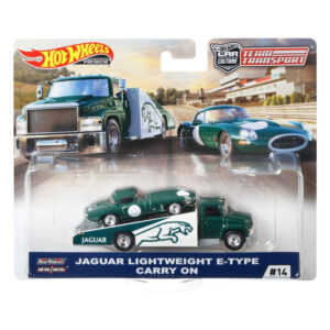 Mattel Hot Wheels Jaguar Lightweight E-Type And Carry On Premium Collector FLF56 / FYT13