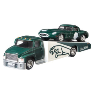 Mattel Hot Wheels Jaguar Lightweight E-Type And Carry On Premium Collector FLF56 / FYT13