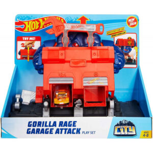 Mattel Hot Wheels Gorilla Rage Garage Attack Play Set Οργή Του Γορίλα FNB05 / GJK89