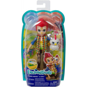 Mattel Enchantimals Κούκλα Και Ζωάκι Redward Rooster Και Cluck DVH87 / GJX39