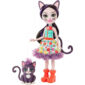 Mattel Enchantimals Κούκλα Και Ζωάκι Ciesta Cat Και Climber DVH87 / GJX40