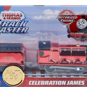 Fisher-Price Thomas Μηχανοκίνητο Συλλεκτικό Μεταλλιζέ Τρενάκι Celebration James GLJ27