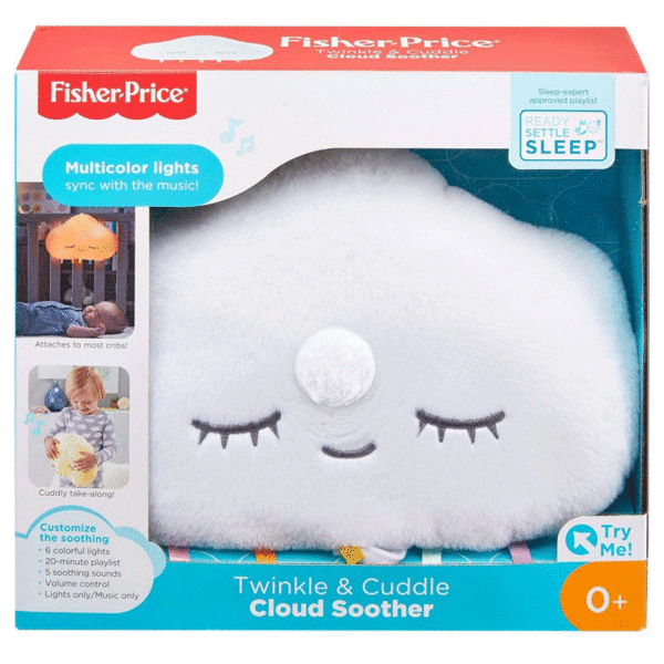 Fisher-Price Twinkle And Cuddle Μουσικός Προβολέας Μαλακό Συννεφάκι GJD44