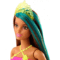 Mattel Barbie Dreamtopia Πριγκίπισσα Κούκλα Με Καστανά Μαλλιά Και Πράσινη Ανταύγεια GJK12 / GJK14
