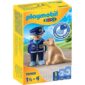 Playmobil 1.2.3 Αστυνομικός Με Εκπαιδευμένο Σκύλο 70408