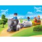 Playmobil 1.2.3 Τρενάκι Με Βαγόνια-Ζωάκια 70405