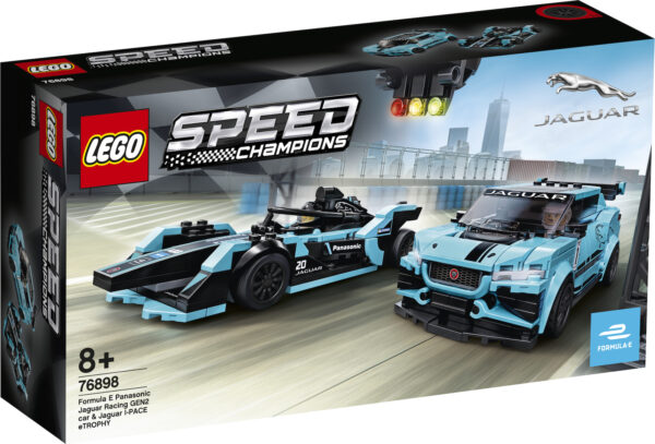 Lego Speed Champions: Formula E Panasonic Jaguar Racing GEN2 car & Jaguar I-PACE eTROPHY