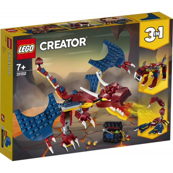 Lego Creator Δράκος Της Φωτιάς (31102)