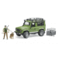 Bruder Τζίπ Land Rover Με Κυνηγό, Σκύλο Και Εξοπλισμό BR002587