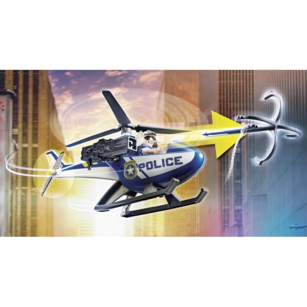 Playmobil Αστυνομικό Ελικόπτερο Και Ληστές Με Βαν 70575